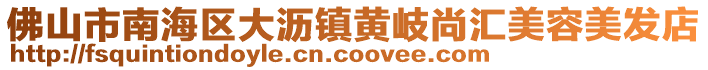 佛山市南海區大瀝鎮黃岐尚匯美容美發店