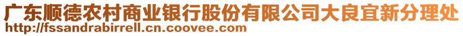 廣東順德農村商業銀行股份有限公司大良宜新分理處