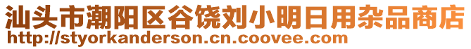 汕頭市潮陽(yáng)區(qū)谷饒劉小明日用雜品商店