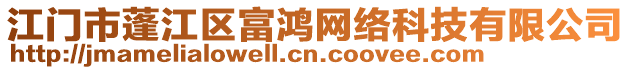 江門市蓬江區(qū)富鴻網(wǎng)絡(luò)科技有限公司