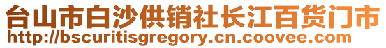 臺山市白沙供銷社長江百貨門市