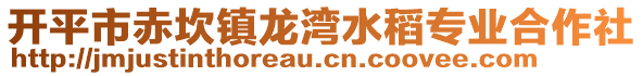 開(kāi)平市赤坎鎮(zhèn)龍灣水稻專業(yè)合作社