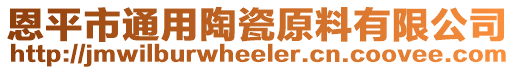 恩平市通用陶瓷原料有限公司