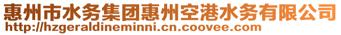 惠州市水務(wù)集團(tuán)惠州空港水務(wù)有限公司