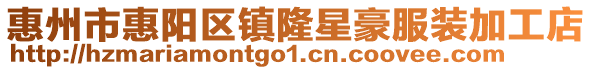惠州市惠陽區鎮隆星豪服裝加工店