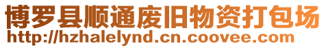 博羅縣順通廢舊物資打包場