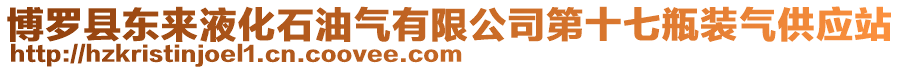 博羅縣東來液化石油氣有限公司第十七瓶裝氣供應站