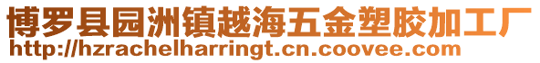 博羅縣園洲鎮越海五金塑膠加工廠