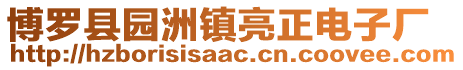 博羅縣園洲鎮亮正電子廠