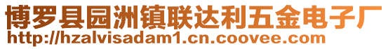 博羅縣園洲鎮聯達利五金電子廠