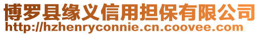 博羅縣緣義信用擔保有限公司