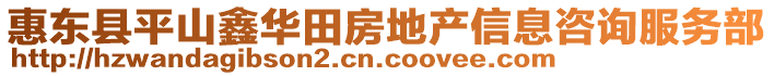 惠東縣平山鑫華田房地產信息咨詢服務部