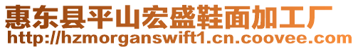惠東縣平山宏盛鞋面加工廠