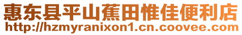 惠東縣平山蕉田惟佳便利店