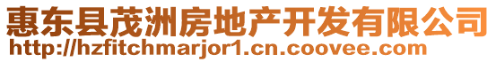 惠東縣茂洲房地產開發有限公司