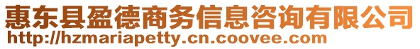 惠東縣盈德商務信息咨詢有限公司