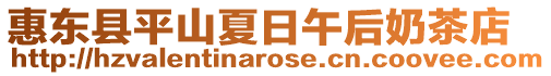 惠東縣平山夏日午后奶茶店