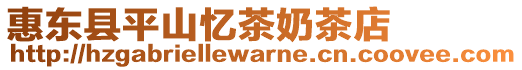 惠東縣平山憶茶奶茶店