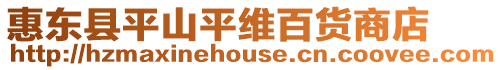 惠東縣平山平維百貨商店