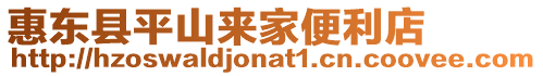 惠東縣平山來家便利店