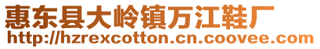 惠東縣大嶺鎮萬江鞋廠