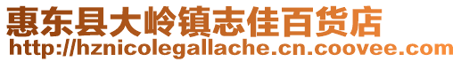 惠東縣大嶺鎮(zhèn)志佳百貨店