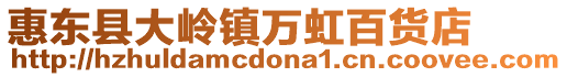 惠東縣大嶺鎮(zhèn)萬虹百貨店