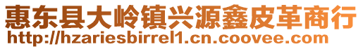 惠東縣大嶺鎮(zhèn)興源鑫皮革商行