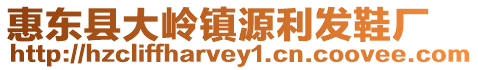 惠東縣大嶺鎮源利發鞋廠
