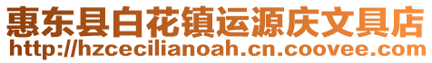 惠東縣白花鎮運源慶文具店
