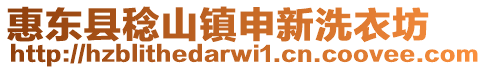 惠東縣稔山鎮申新洗衣坊