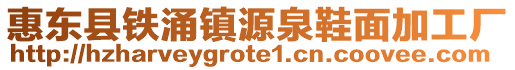 惠東縣鐵涌鎮源泉鞋面加工廠
