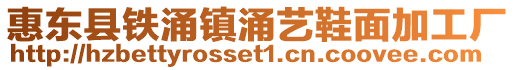 惠東縣鐵涌鎮涌藝鞋面加工廠