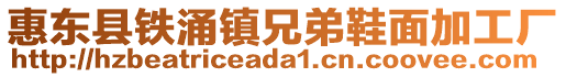 惠東縣鐵涌鎮兄弟鞋面加工廠