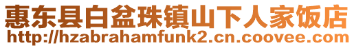 惠東縣白盆珠鎮山下人家飯店