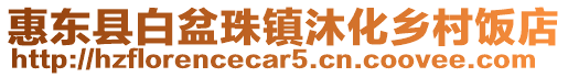 惠東縣白盆珠鎮沐化鄉村飯店