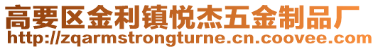 高要區(qū)金利鎮(zhèn)悅杰五金制品廠