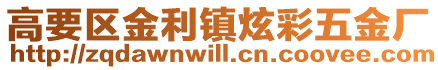 高要區(qū)金利鎮(zhèn)炫彩五金廠