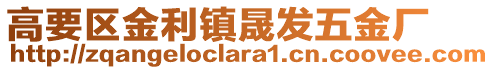 高要區金利鎮晟發五金廠