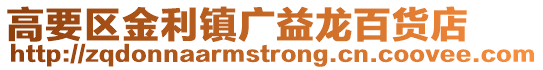 高要區(qū)金利鎮(zhèn)廣益龍百貨店