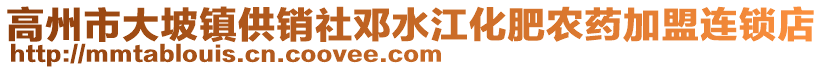 高州市大坡鎮(zhèn)供銷社鄧水江化肥農(nóng)藥加盟連鎖店