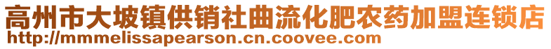 高州市大坡鎮供銷社曲流化肥農藥加盟連鎖店