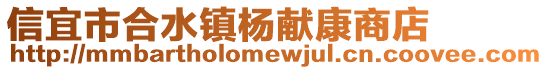 信宜市合水鎮(zhèn)楊獻(xiàn)康商店
