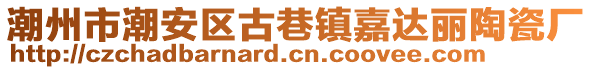 潮州市潮安區(qū)古巷鎮(zhèn)嘉達(dá)麗陶瓷廠