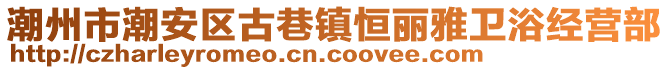 潮州市潮安區(qū)古巷鎮(zhèn)恒麗雅衛(wèi)浴經(jīng)營部