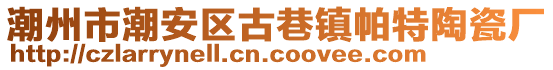 潮州市潮安區(qū)古巷鎮(zhèn)帕特陶瓷廠