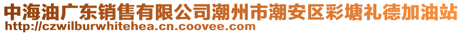 中海油廣東銷售有限公司潮州市潮安區(qū)彩塘禮德加油站