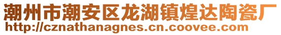潮州市潮安區龍湖鎮煌達陶瓷廠