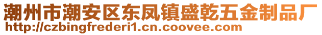 潮州市潮安區(qū)東鳳鎮(zhèn)盛乾五金制品廠