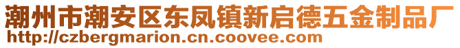潮州市潮安區(qū)東鳳鎮(zhèn)新啟德五金制品廠